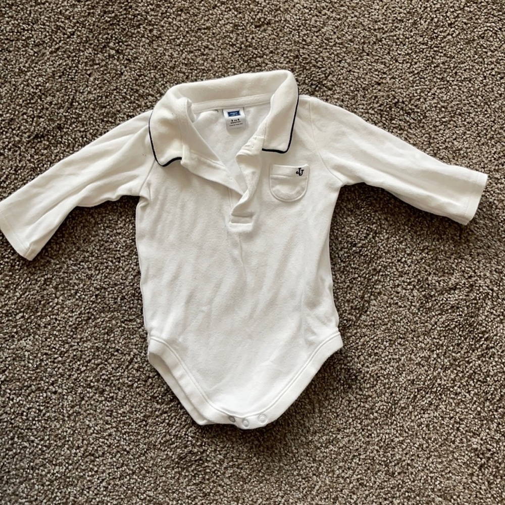 Baby boy collard onesie
